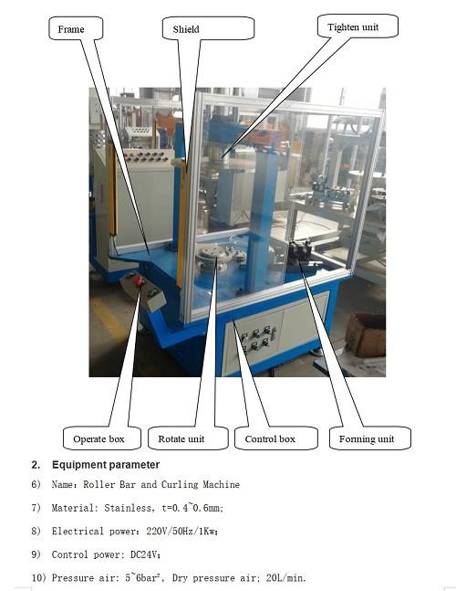 Disposable Plastic Cup Curling Rolling Machine